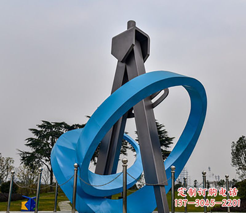 重庆不锈钢创意圆规造型
