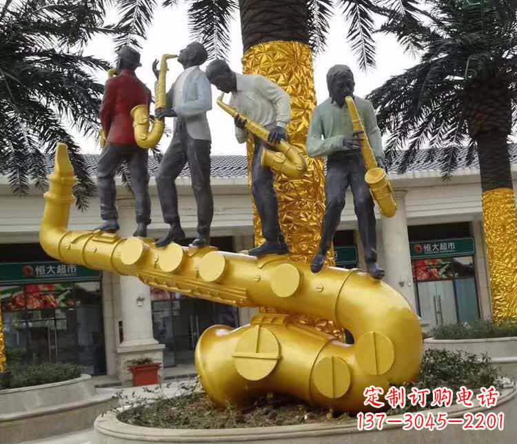 重庆不锈钢萨克斯雕塑精美绝伦