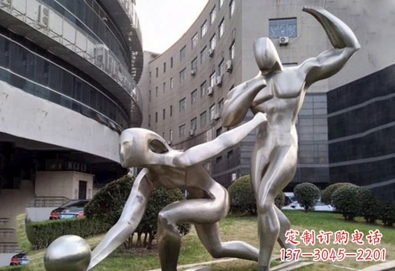 重庆不锈钢保龄球雕塑——精美绝伦