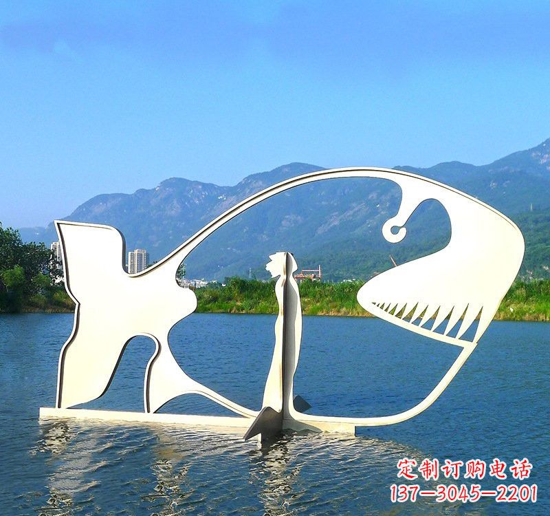 重庆精美的不锈钢大型鲸鱼雕塑