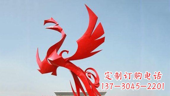 重庆不锈钢凤凰雕塑