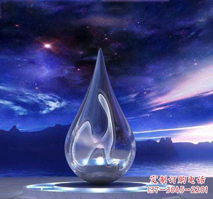 重庆不锈钢大型水滴雕塑极致的审美艺术