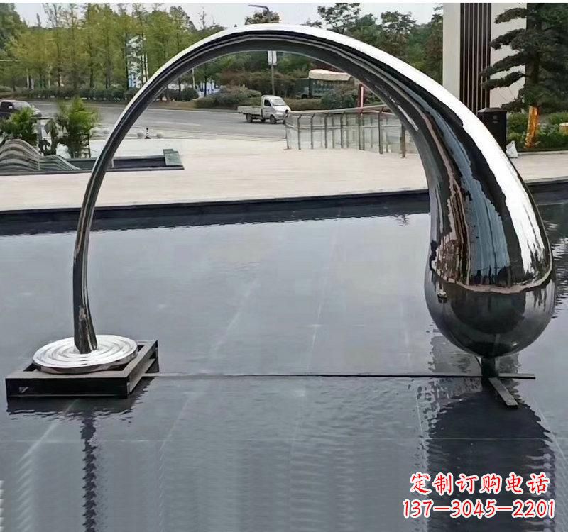 重庆不锈钢大型水滴雕塑让艺术融入生活