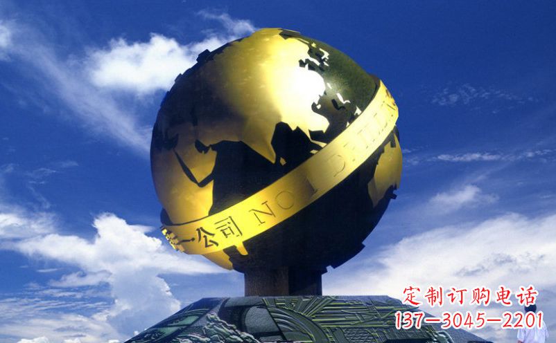 重庆不锈钢地球企业雕塑