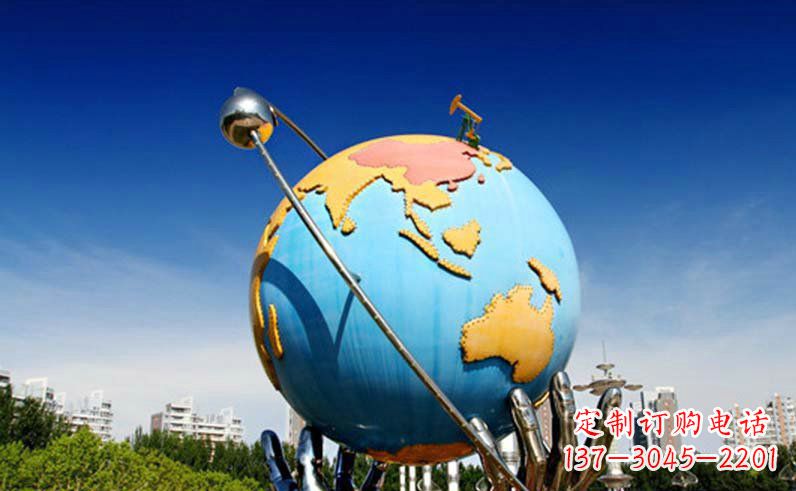 重庆不锈钢地球仪雕塑精致的艺术之作
