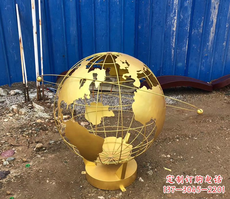 重庆精美不锈钢地球仪雕塑