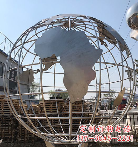 重庆不锈钢地球仪雕塑精美的艺术作品