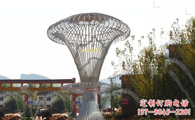 重庆城市景观的艺术礼物——不锈钢地图雕塑