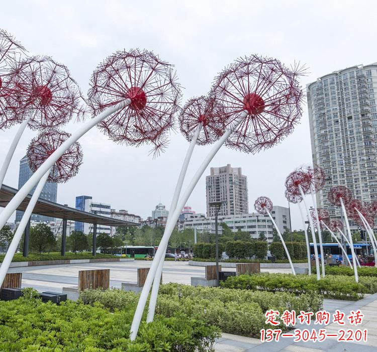重庆不锈钢蒲公英雕塑色彩缤纷的自然之美