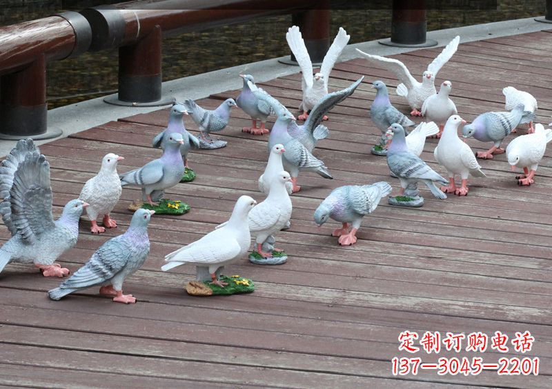 重庆精致的不锈钢鸽子雕塑
