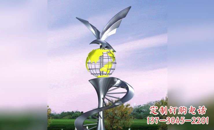 重庆雄鹰展翅,不锈钢雕塑飞翔