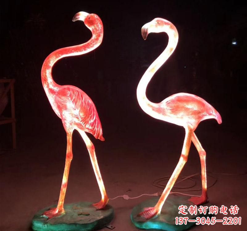 重庆不锈钢火烈鸟绚丽多彩的艺术品