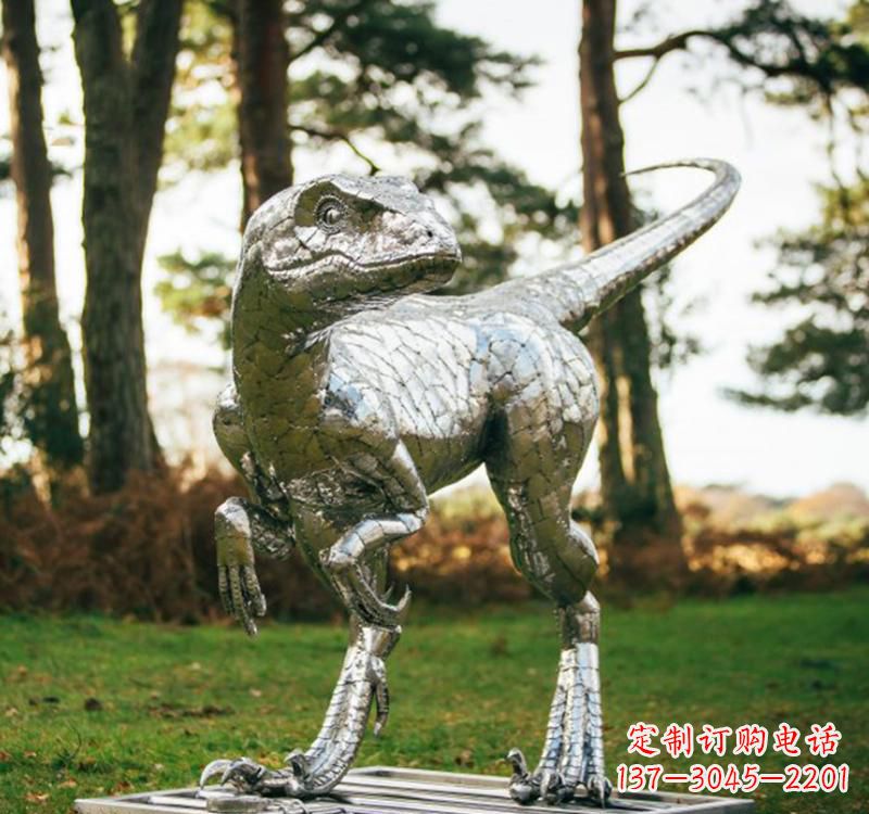 重庆不锈钢恐龙雕塑一种古老灵动的艺术