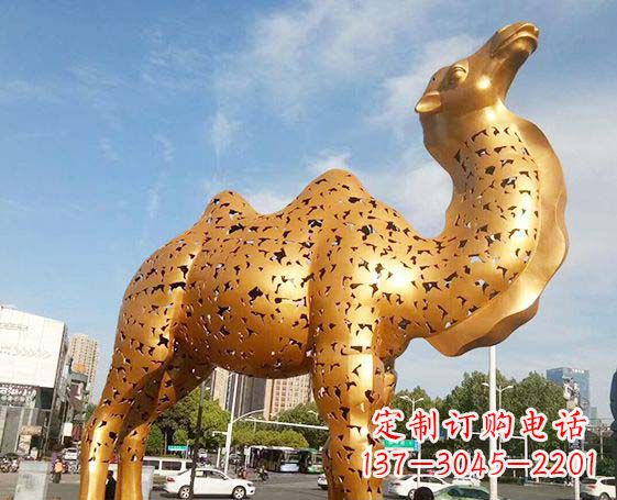 重庆不锈钢锻造骆驼雕塑