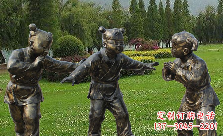 重庆不锈钢儿童戏耍人物雕塑