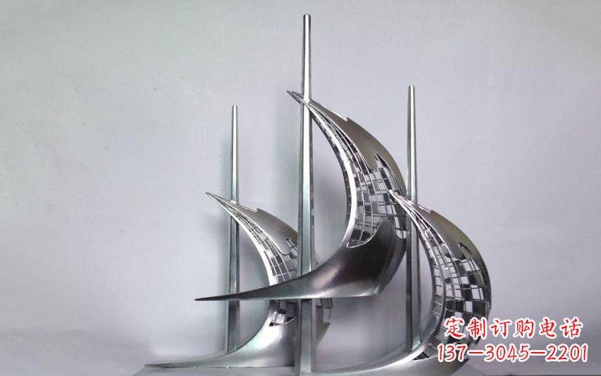 重庆不锈钢帆船雕塑——海洋之旅的象征