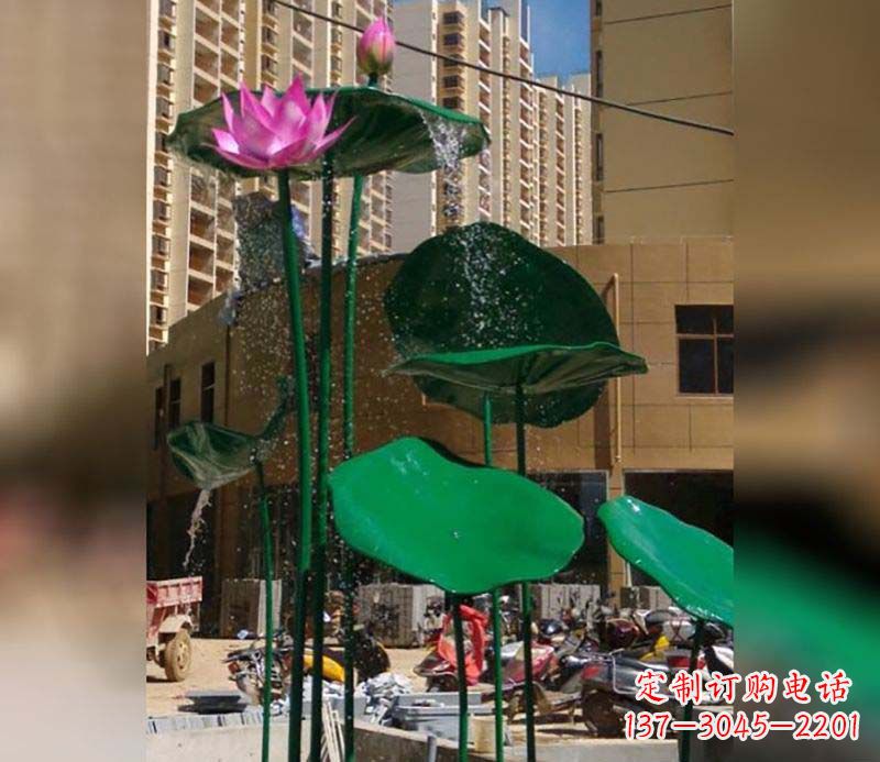 重庆不锈钢仿真荷花雕塑