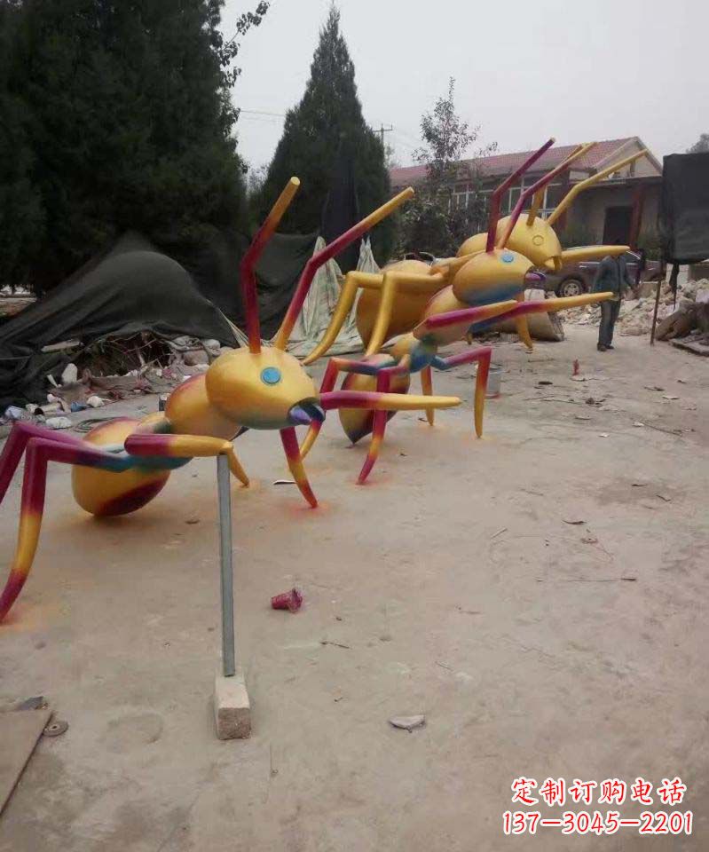 重庆精美的不锈钢蚂蚁雕塑