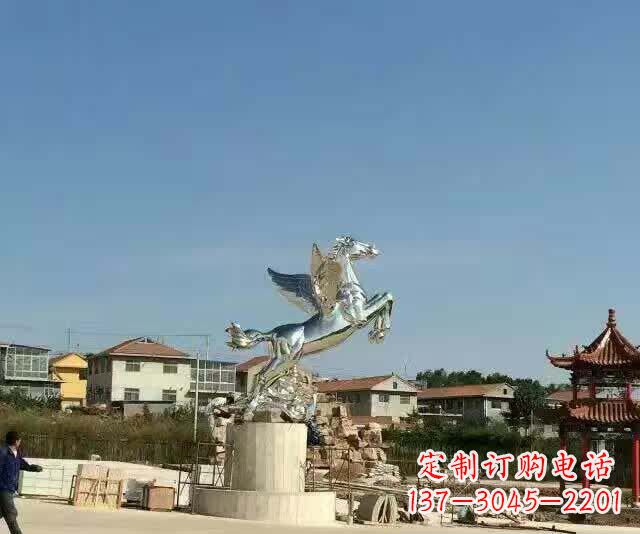 重庆不锈钢飞马标志雕塑