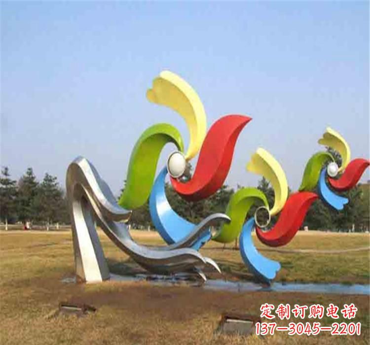 重庆不锈钢风车雕塑绚丽多彩的艺术精品