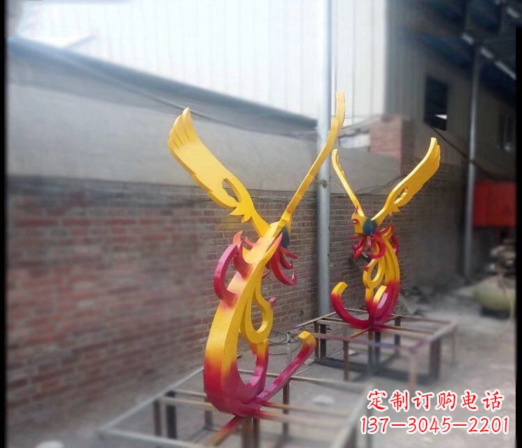 重庆不锈钢凤凰公园景观雕塑