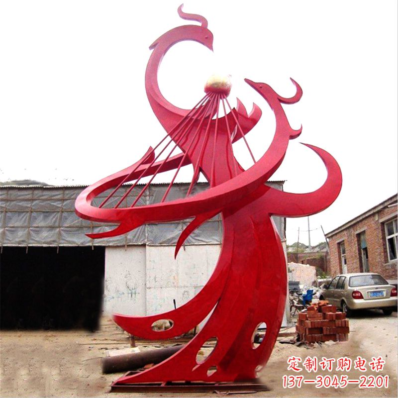 重庆不锈钢凤凰雕塑绚丽多彩的艺术瑰宝