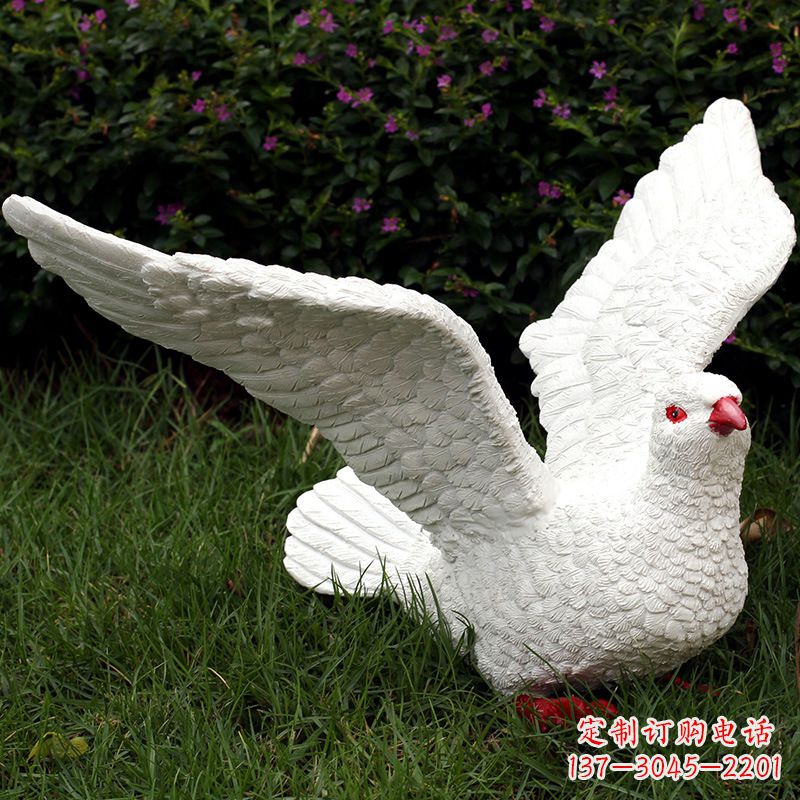 重庆不锈钢鸽子雕塑象征和平与美好
