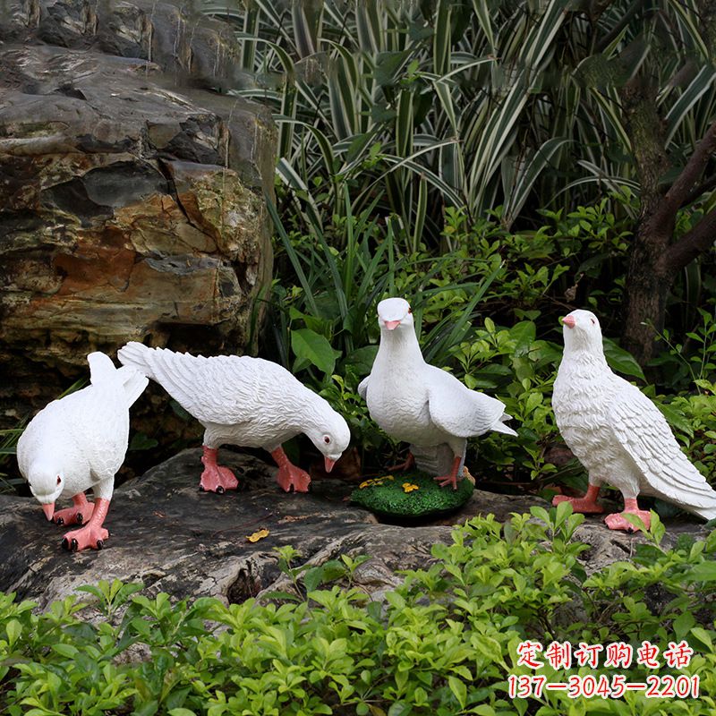 重庆不锈钢鸽子立体雕塑精美雕塑点缀美好生活
