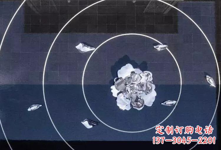 重庆不锈钢公园波纹和莲花雕塑