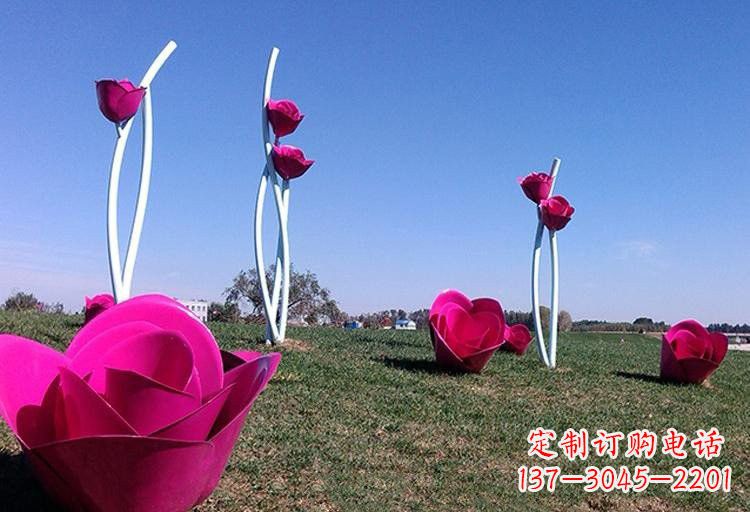 重庆不锈钢玫瑰雕塑美丽的艺术之作