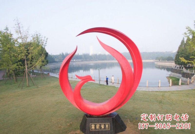 重庆凤凰雕塑——点缀不锈钢公园的美丽风景
