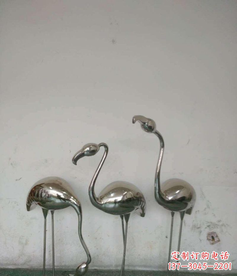 重庆不锈钢火烈鸟雕塑精美的艺术之作