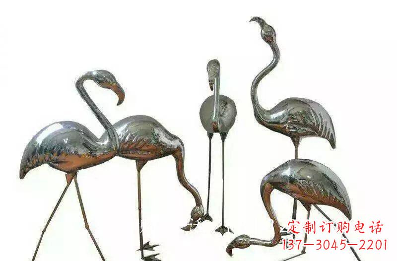 重庆不锈钢火烈鸟雕塑——美丽的自然之美
