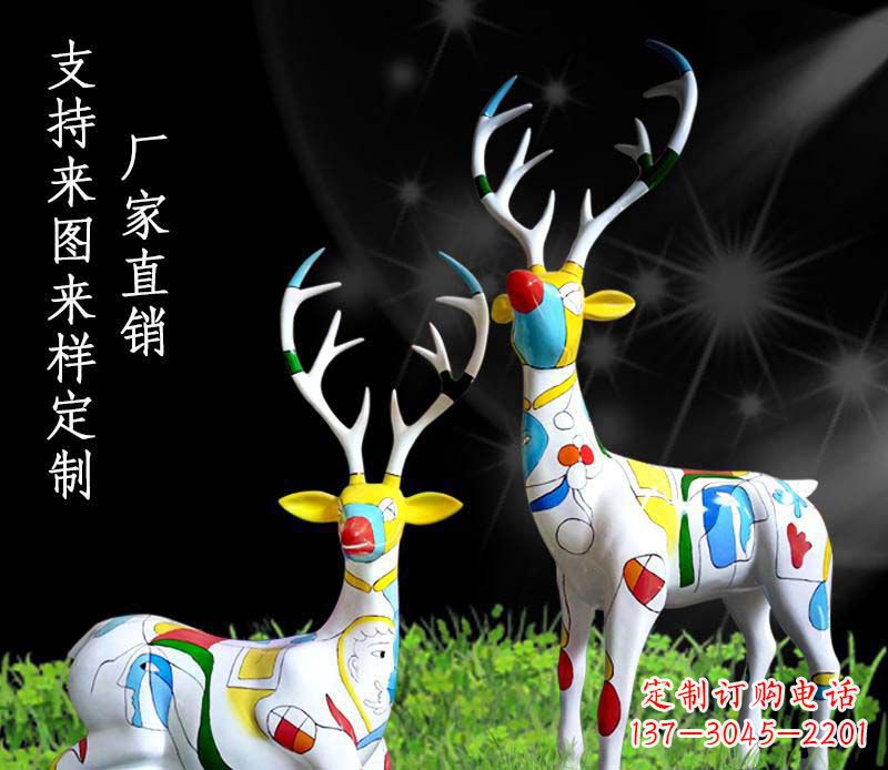 重庆不锈钢动物雕塑——小鹿
