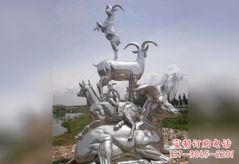重庆不锈钢羊雕塑精美绝伦
