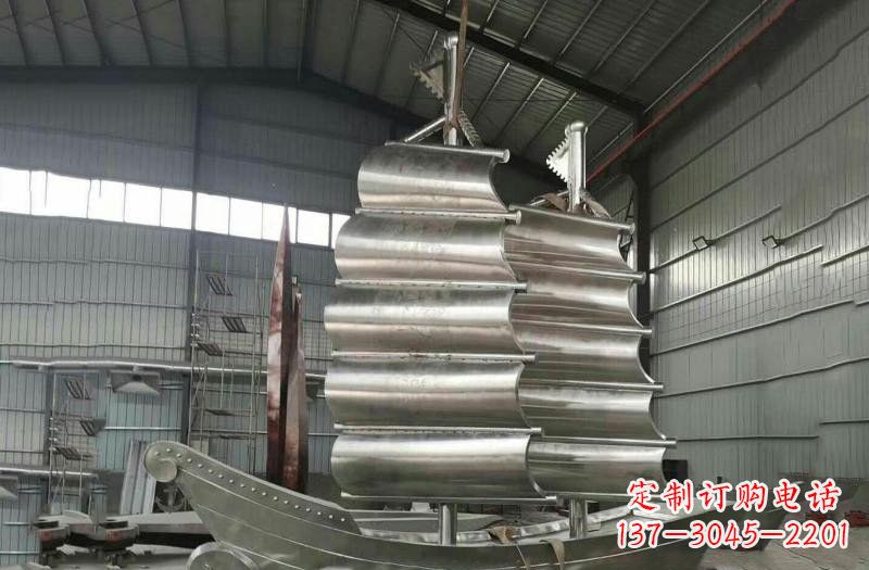 重庆不锈钢帆船雕塑海洋的象征