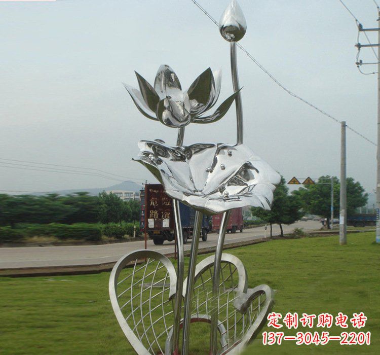 重庆不锈钢荷叶雕塑——精美优雅的艺术品
