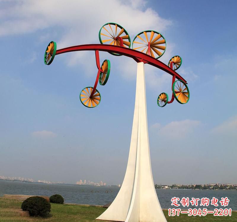 重庆不锈钢风车雕塑缔造美丽公园