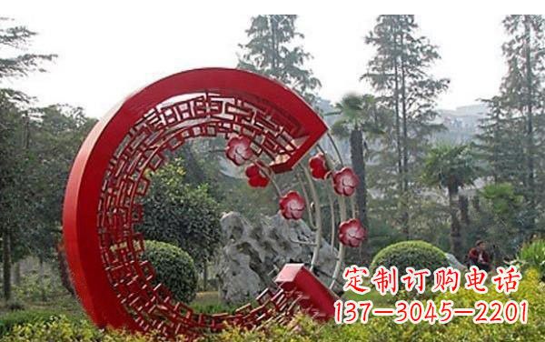 重庆不锈钢公园圆环雕塑——精美的艺术瑰宝