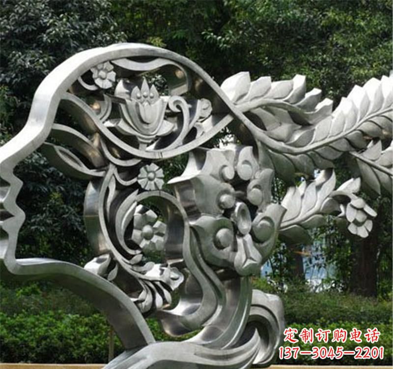 重庆不锈钢雕塑美丽的象征