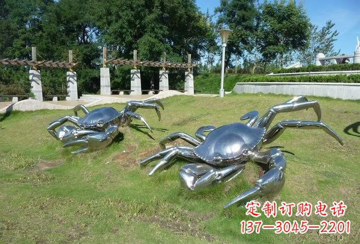 重庆不锈钢螃蟹雕塑美丽的象征