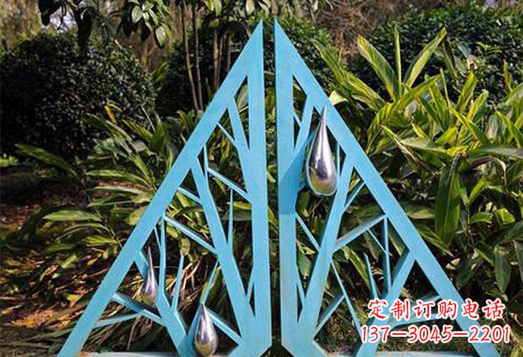 重庆不锈钢树枝雕塑——点缀不锈钢公园美景