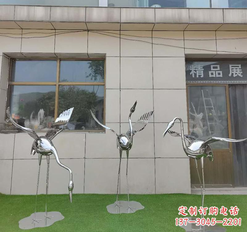 重庆不锈钢仙鹤雕塑传承传统文化