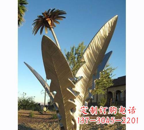 重庆不锈钢蒲公英雕塑——点缀公园美景