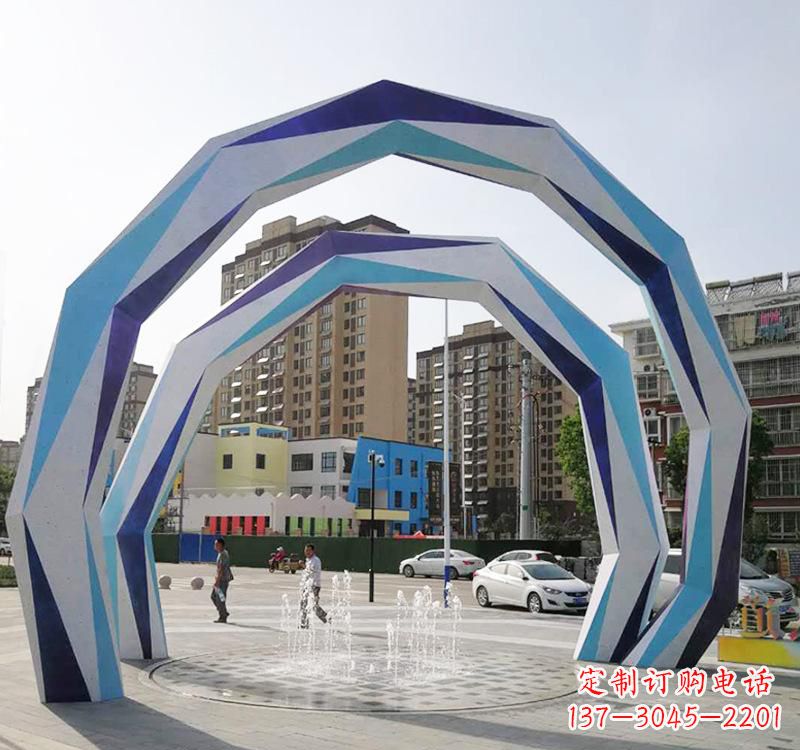 重庆不锈钢拱门雕塑令人惊叹的艺术品