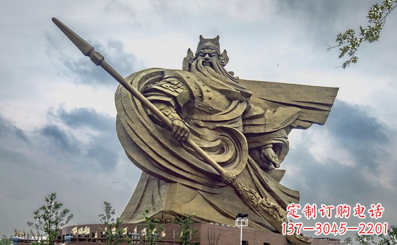 重庆不锈钢关公广场雕塑传承中华文化