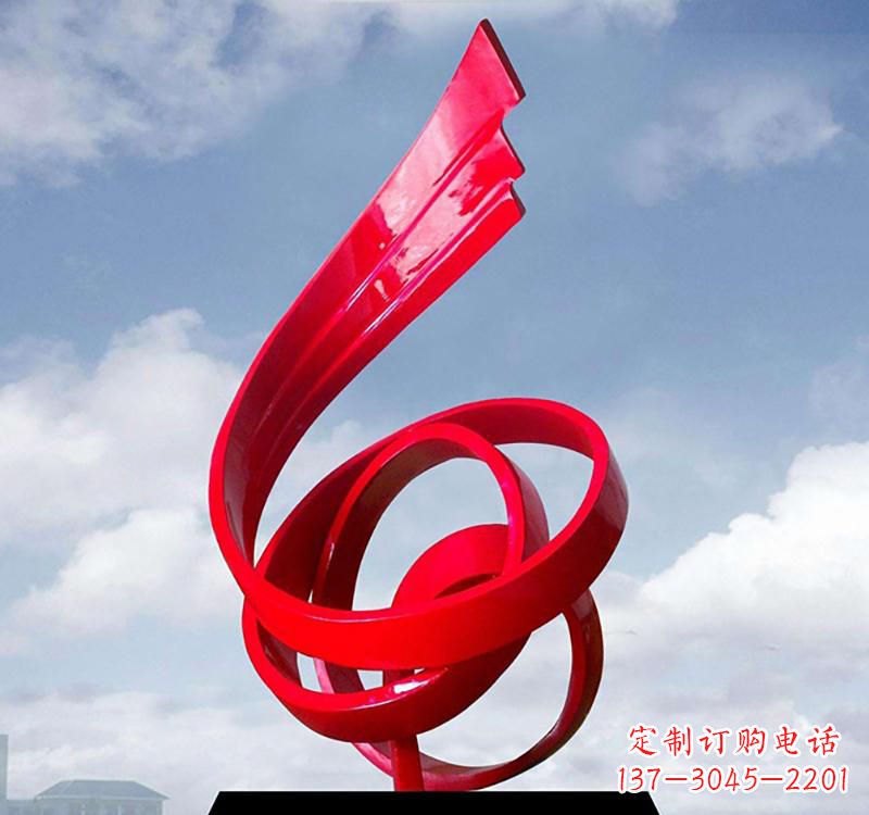 重庆美丽的飘带雕塑——城市的精灵