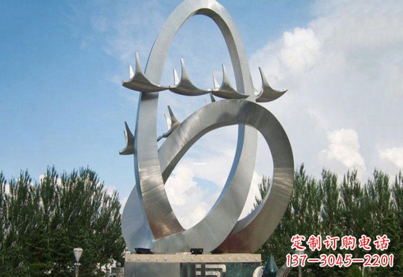 重庆不锈钢天鹅雕塑