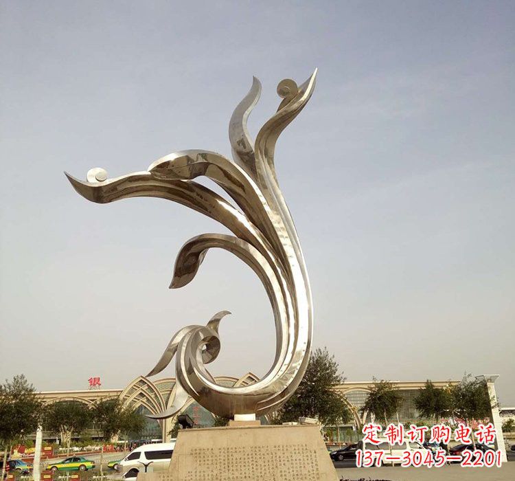 重庆凤凰雕塑,让不锈钢广场更加精彩