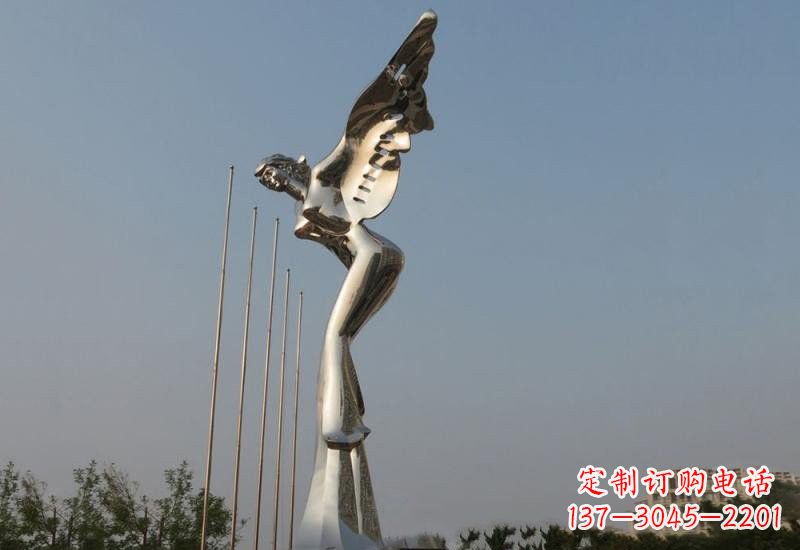 重庆不锈钢天使雕塑精美而优雅
